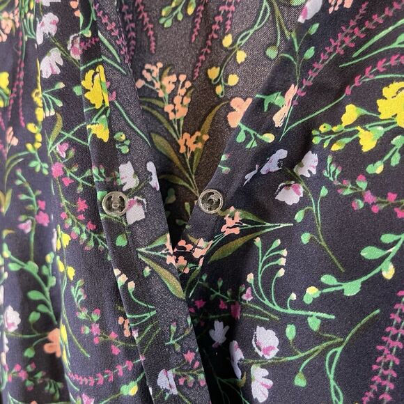 Victorias Secret Whimsy Fairy Dark Florals Shortie Romper Womens SIZE XS Ruffles - Picture 8 of 10